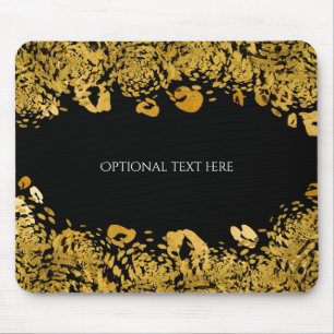 Gold & Black Exotic Jungle Cheetah Elegantes Glam Mousepad