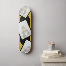 Gold Black Foto Skateboard
