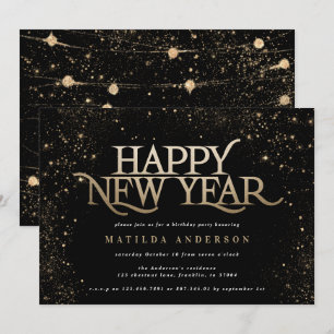 Gold Black Glitzer Party