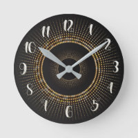 Gold & Black Gold Rays Moderne Kunst