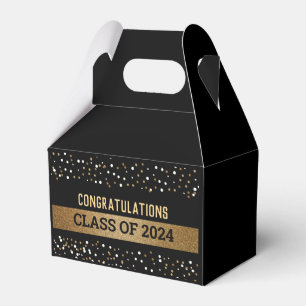 Gold Black Graduate Personalisiert Class of 20214 Geschenkschachtel
