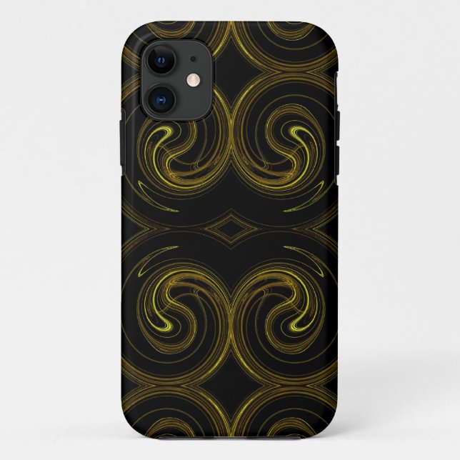 Gold & Black iPhone 5 Benutzerdefinierte Case-Mate Case-Mate iPhone Hülle (Rückseite)
