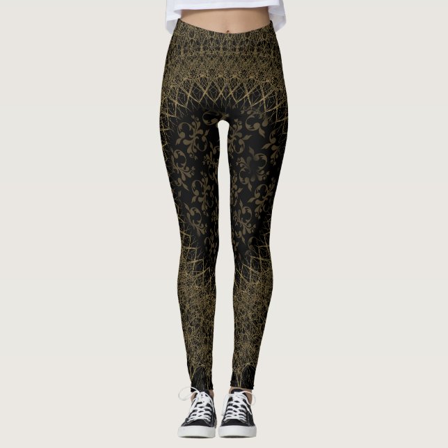Gold Black Leggings von Joya Eve (Vorderseite)