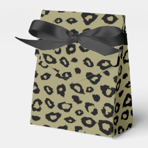 Gold Black Leopard Print Geschenkschachtel
