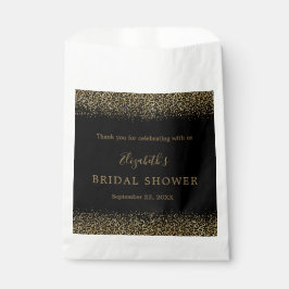 Gold Black Leopard Print Glam Brautparty Geschenktütchen