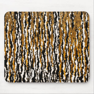 Gold & Black Modern Safari - Jungle Glam Mousepad