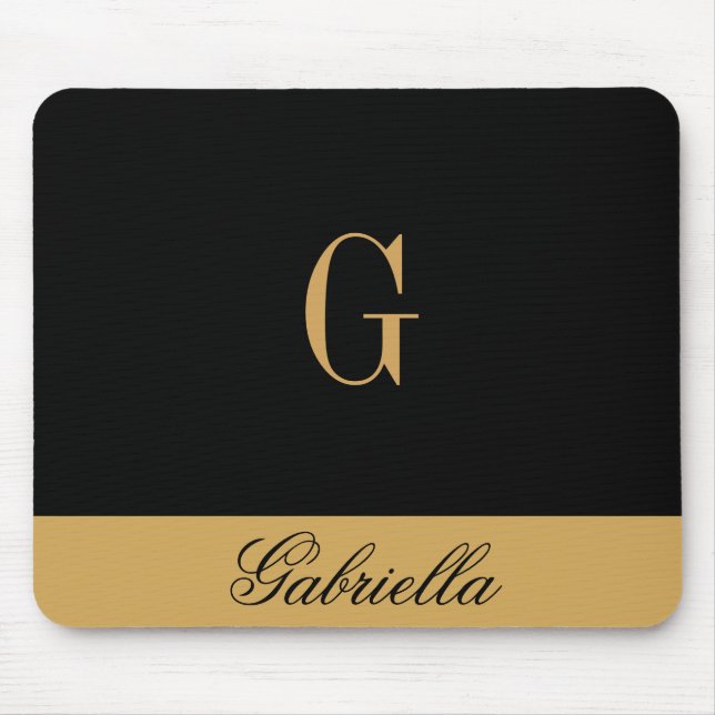 Gold Black Mousepad (Vorne)