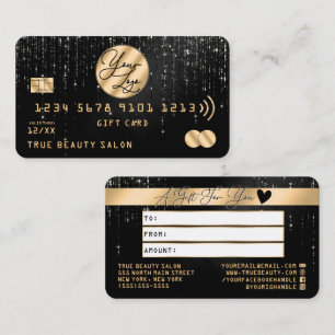 Gold Black Parties scintillant Drift Certificat ca