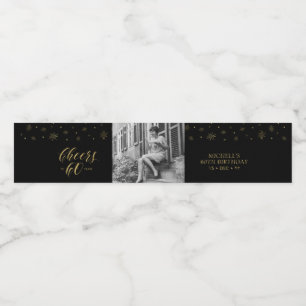 Gold & Black Prost 60 Jahre, 60. Geburtstagsfeier