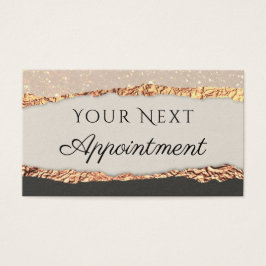 Gold Black Shimmer Paper Terminkarte