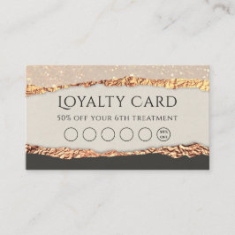 Gold Black Shimmer Papier Loyekarte Visitenkarte