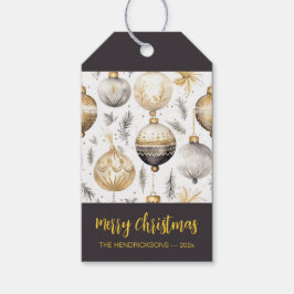 Gold Black Silver Weihnachtsschmuck Geschenkanhänger