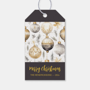 Gold Black Silver Weihnachtsschmuck Geschenkanhänger