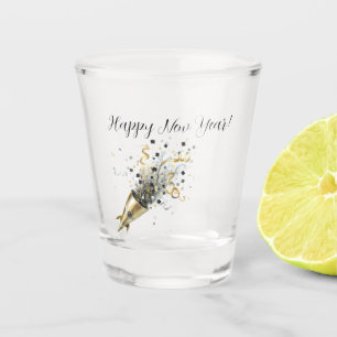 Gold Black Silvester-Party-Feier Schnapsglas