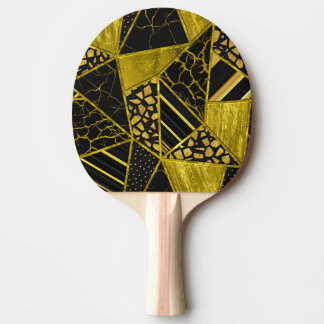 Gold Black Triangle Texusion Tischtennis Schläger