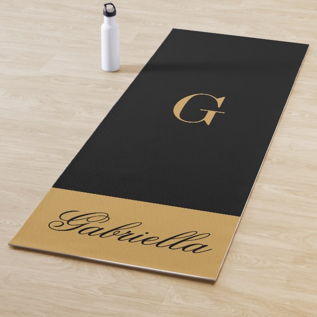 Gold Black Yogamatte (Beispiel)