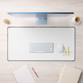 Gold blanc initial et nom personnalisé
