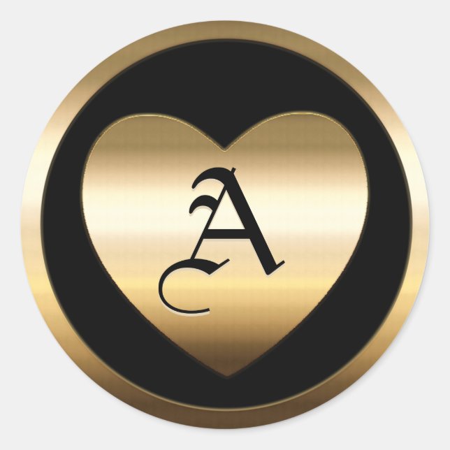 Gold Blank Template Faux Textured Foil Classic Rou Runder Aufkleber (Vorderseite)