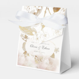 Gold-Blätter auf Goldrahmen-Hochzeiten Geschenkschachtel