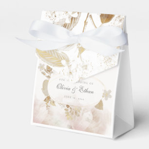 Gold-Blätter auf Goldrahmen-Hochzeiten Geschenkschachtel