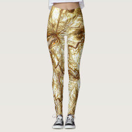 GOLD BLÄTTER LEGGINGS