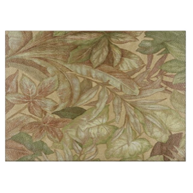 Gold-Blätter-Schneideboard Schneidebrett (Vorderseite)