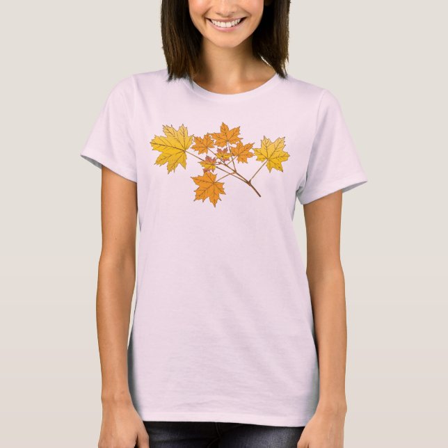 Gold-Blätter T-Shirt (Vorderseite)