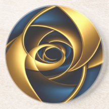 gold blau spiral abstrakt wirbel muster luxus ge