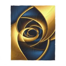 gold blau spiral abstraktes Wirbelmuster Luxus ge