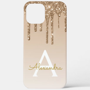 Gold Bling Luxury Sparkle Glitzer Monogram Case-Mate iPhone Hülle