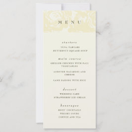 Gold Bloom Wedding Menu