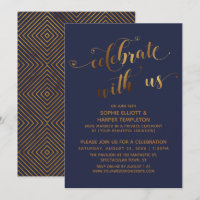 Gold Blue Celebrate mit US Post-Wedding Event