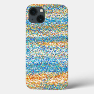 Gold Blue Glitzer Abstrakt Case-Mate iPhone Hülle