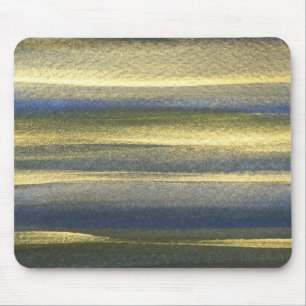 Gold Blue Lines Mousepad