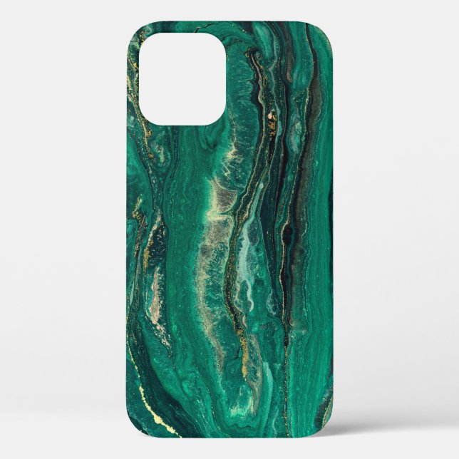 Gold Blue Marbling: Fluid Art Case-Mate iPhone Hülle (Rückseite)