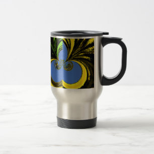 Gold Blue Reisebecher