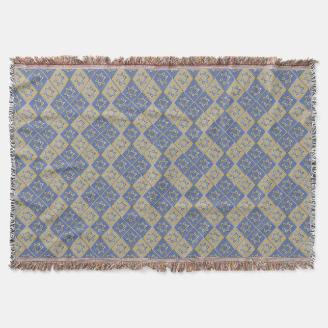 Gold Blue Star von David Art Panels Decke (Vorderseite)