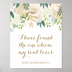 Gold-Blume habe ich die eine, die mein Soul Lieben Poster