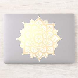 Gold Blume Mandala Aufkleber