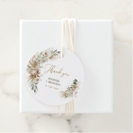 Gold Boho/Bohemisch Wedding Vielen Dank Geschenkanhänger