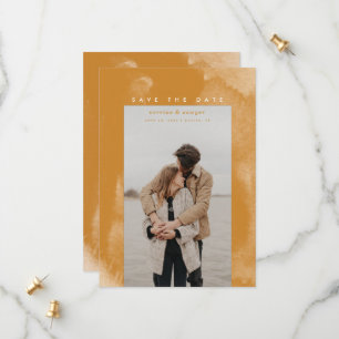 Gold Boho Watercolor Save the Date