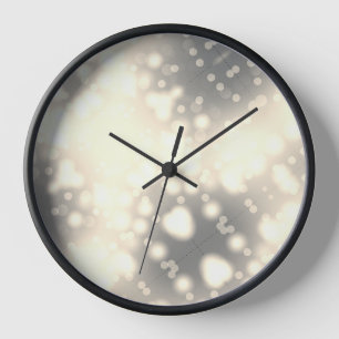 Gold Bokeh Bubble Lights Glamour Uhr