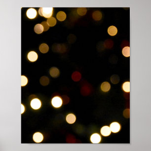 Gold Bokeh Poster