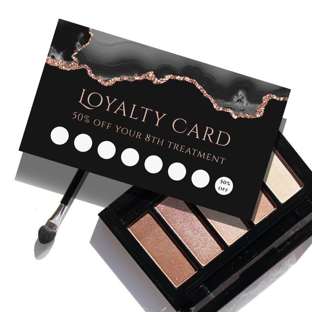 Gold-Bonus-Karte für Schwarz und Rose Visitenkarte (Von Creator hochgeladen)
