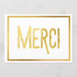 Gold Border Merci Custom Vielen Dank Karten