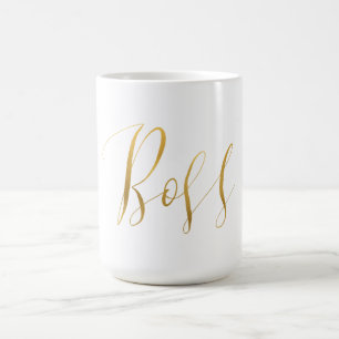 Gold Boss Kaffeetasse