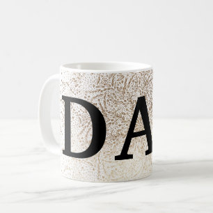 Gold Botanisch Papa Formal Elegant Vatertag Kaffeetasse