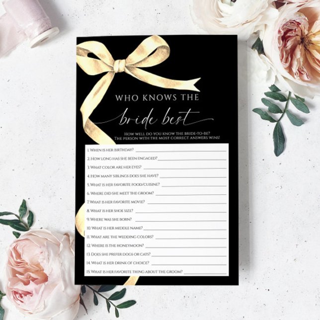 Gold Bow, der das beste Spiel der Braut kennt (Von Creator hochgeladen)