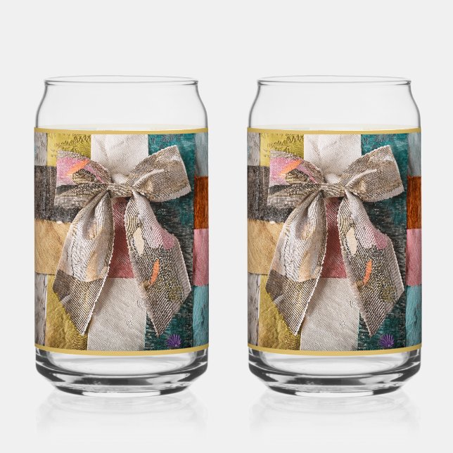 Gold Bow Soda Glass Dosenglas (Vorderseite)