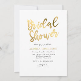 Gold-Brautparty Einladung